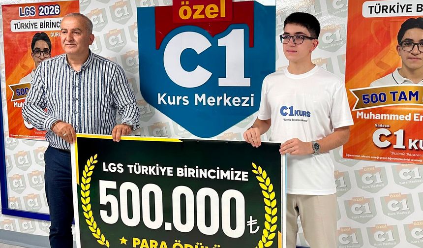 Türkiye Birincisi Muhammed Emir Ezgin’e 500 Bin TL Ödül!