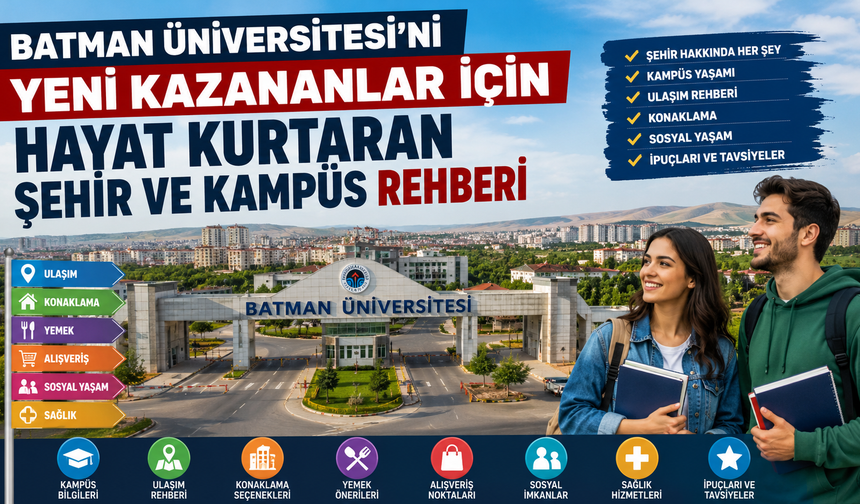 Batman Üniversitesi’ni Yeni Kazananlar İçin Hayat Kurtaran Şehir ve Kampüs Rehberi