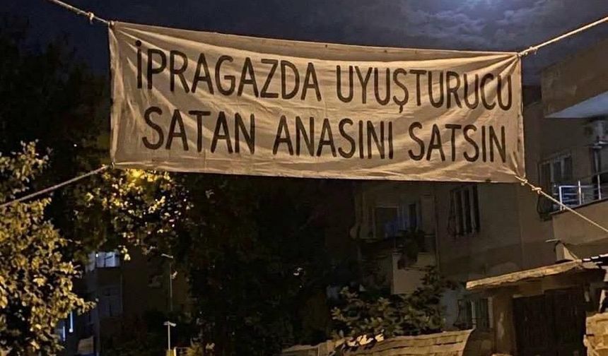Batman'da Uyuşturucuya Mahalle İsyanı! Sokağa Asılan Pankart Gündem Oldu