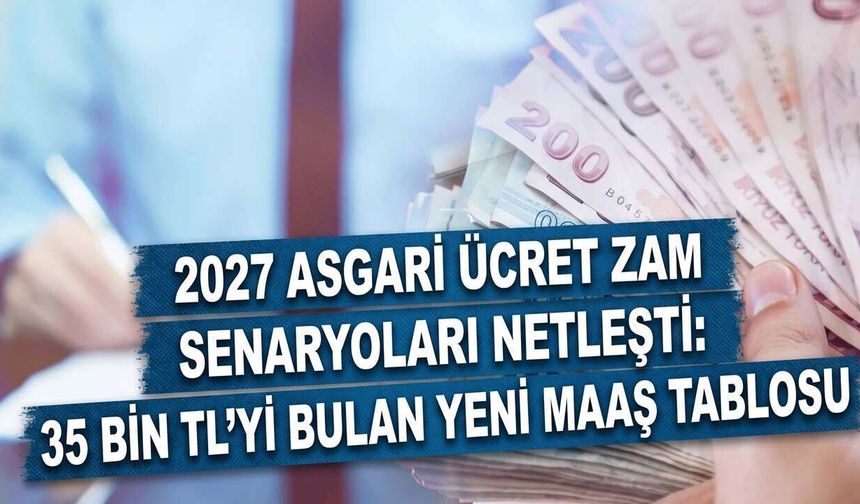 Milyonların Gözü Bu Tabloda: 2027 Asgari Ücrette 35 Bin TL Senaryosu Masada! İşte Kuruşu Kuruşuna Zamlı Maaşlar