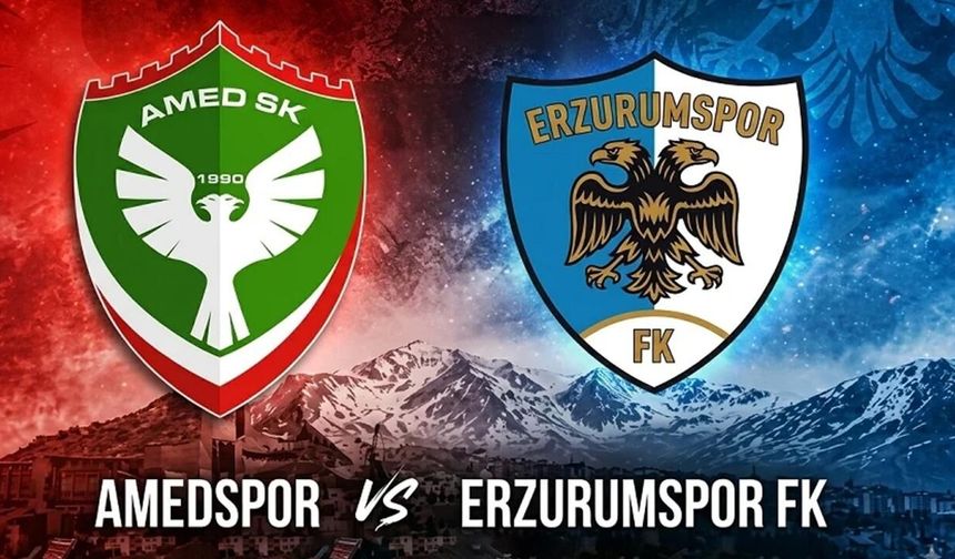 Amedspor Maçı Şifresiz mi, Hangi Kanalda? Erzurumspor Mücadelesi Ne Zaman, Saat Kaçta? İlk 11'ler Belli Oldu mu?