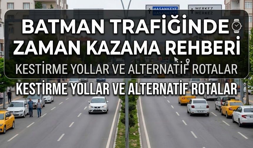 Batman Trafiğinde Zaman Kazanma Rehberi: Kestirme Yollar ve Alternatif Rotalar