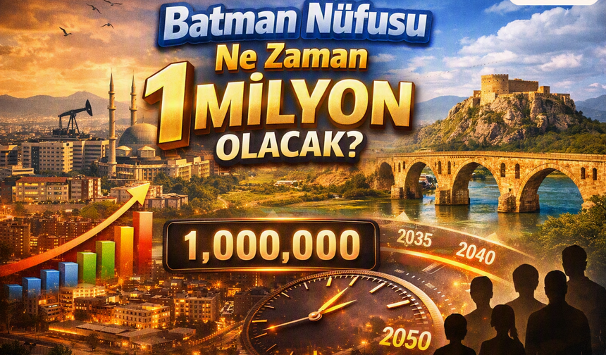 Batman Nüfusu Ne Zaman 1 Milyon Olacak? Gelecek Projeksiyonları ve Kentin Büyüme Analizi