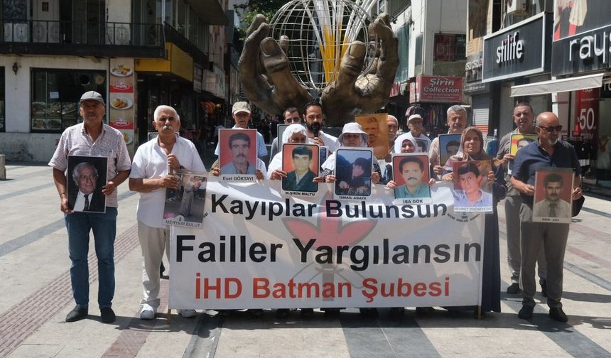 Batman’da 749. Haftada Kayıplar İçin Adalet Çağrısı