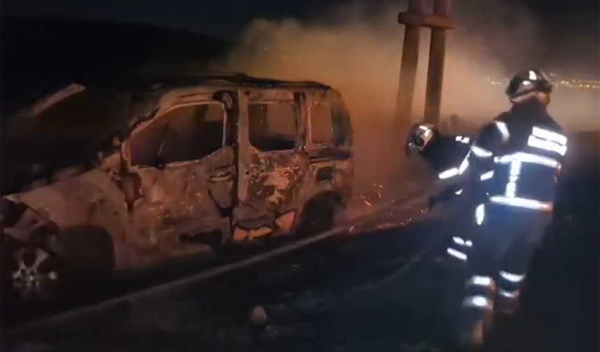 Batman'da Araziler Kül Oldu, Araç Alevlere Teslim Oldu