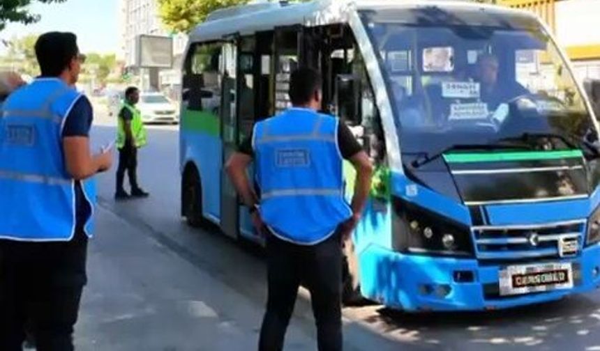 Batman'da Dolmuşlara Klima ve Hijyen Denetimi