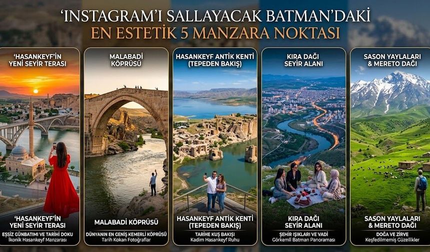 Instagram'ı Sallayacak Fotoğraflar İçin Batman'daki En Estetik 5 Manzara Noktası