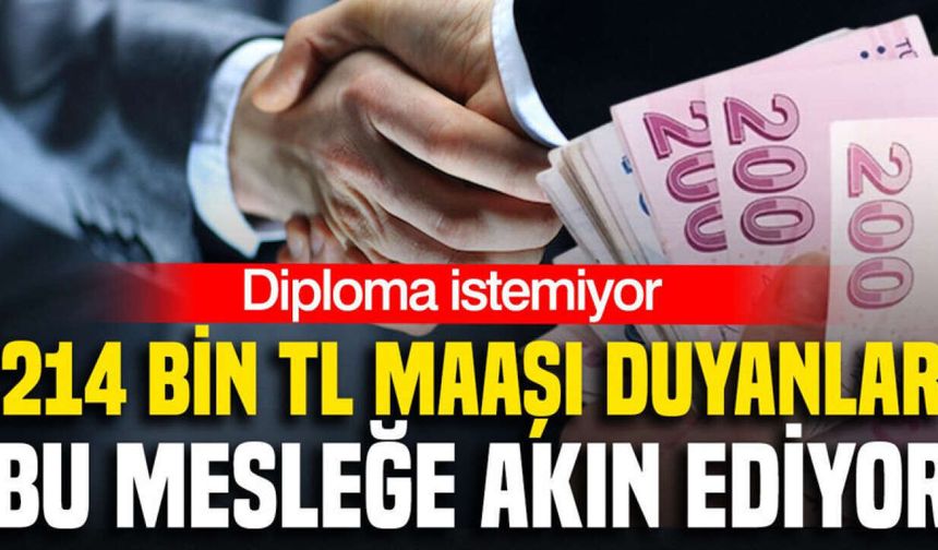 ÜNİVERSİTE DİPLOMASI RAF'A KALKTI! İŞTE AYDA 214 BİN TL KAZANDIRAN O MESLEKLER: GENÇLER AKIN AKIN BURAYA KOŞUYOR!
