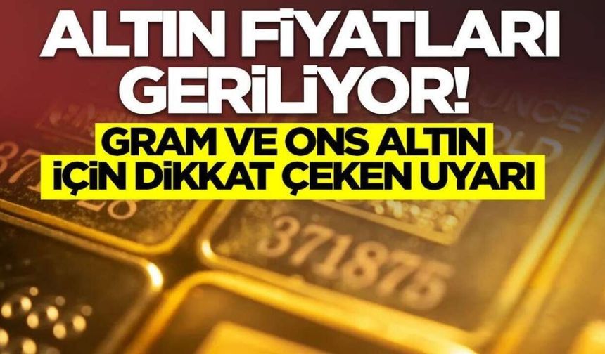 Altın Piyasasında Sert Fren: Gram ve Ons Altında 100 Birimlik Düşüş Sonrası İslam Memiş'ten Kritik Uyarılar!