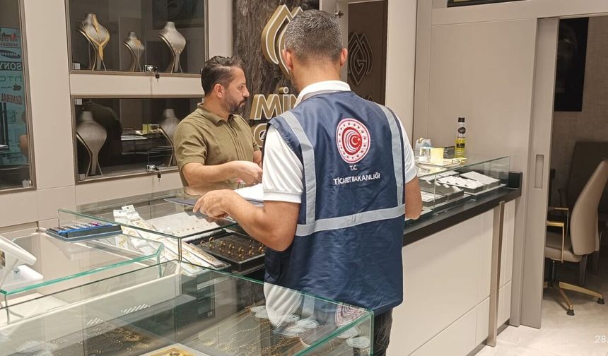 Batman’da Kuyumculara Denetim: 224 İşletmeye Uyarı