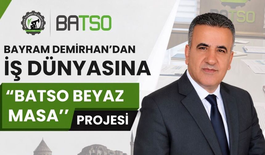 Bayram Demirhan’dan İş Dünyasına “BATSO Beyaz Masa” Projesi