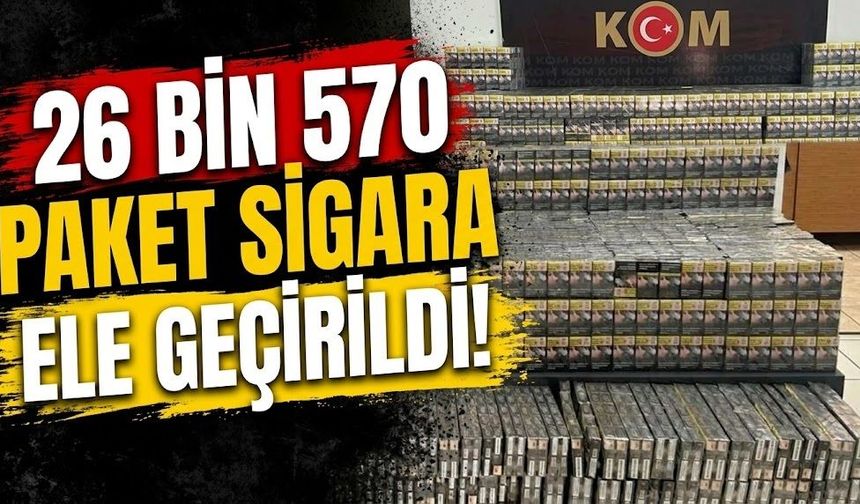 Batman’da 26 Bin 570 Paket Sigara Ele Geçirildi!