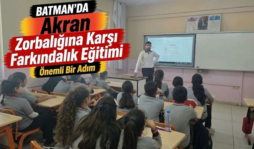Akran Zorbalığına Karşı Farkındalık Eğitimi