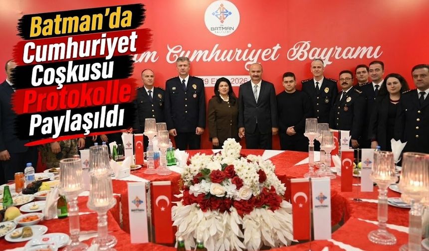 Batman’da Cumhuriyet Coşkusu Protokolle Paylaşıldı