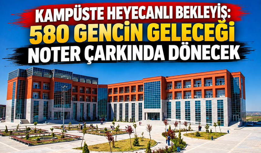 KAMPÜSTE HEYECANLI BEKLEYİŞ: 580 GENCİN GELECEĞİ NOTER ÇARKINDA DÖNECEK
