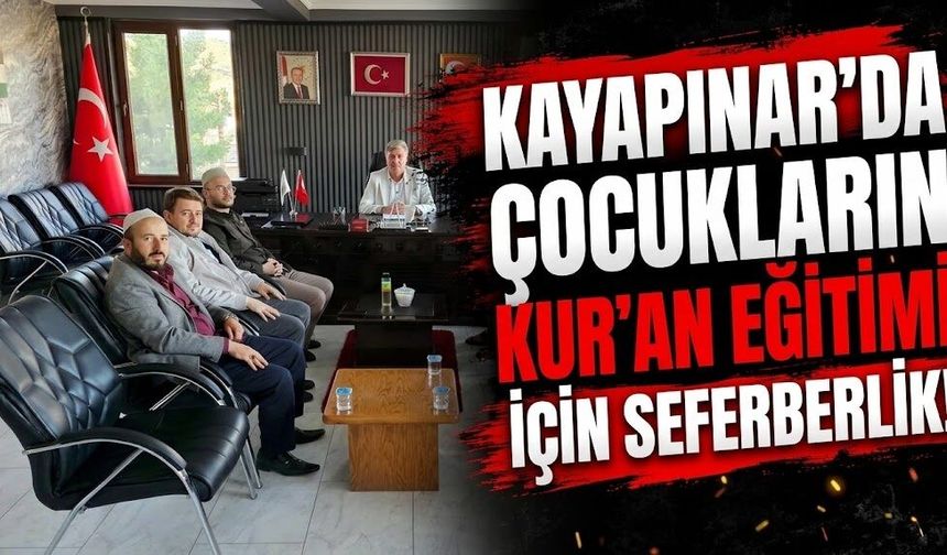 Kayapınar’da Çocukların Kur’an Eğitimi İçin Seferberlik!