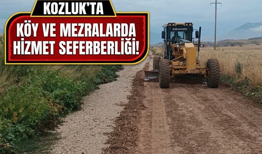 Kozluk’ta Köy ve Mezralarda Hizmet Seferberliği!