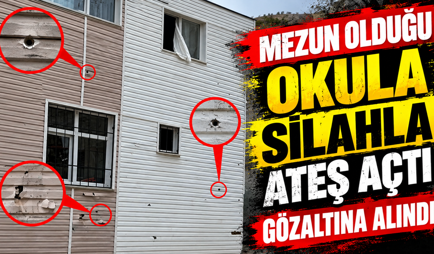 Mezun Olduğu Okula Silahla Ateş Açtı: Gözaltına Alındı