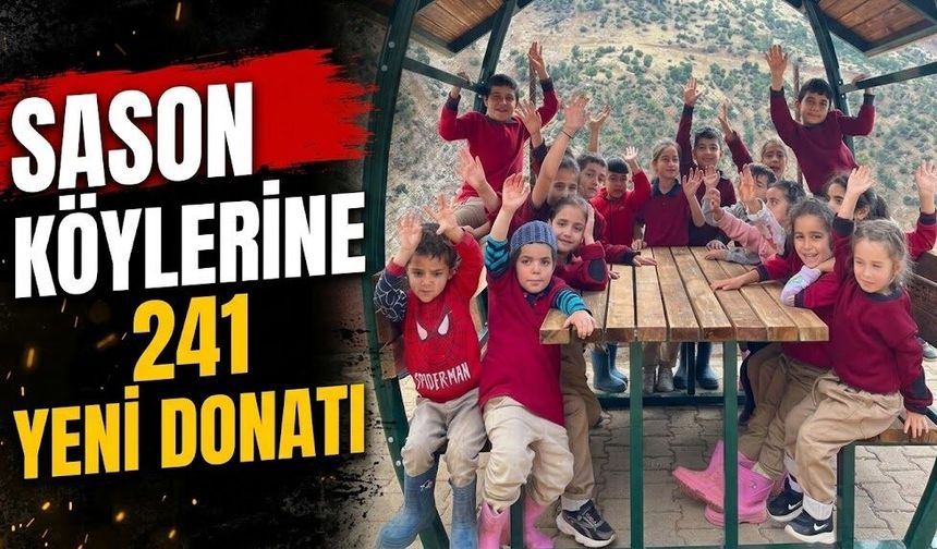 Sason Köylerine 241 Yeni Donatı