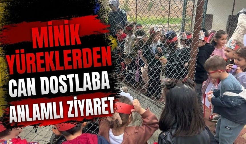 Minik Yüreklerden Can Dostlara Anlamlı Ziyaret