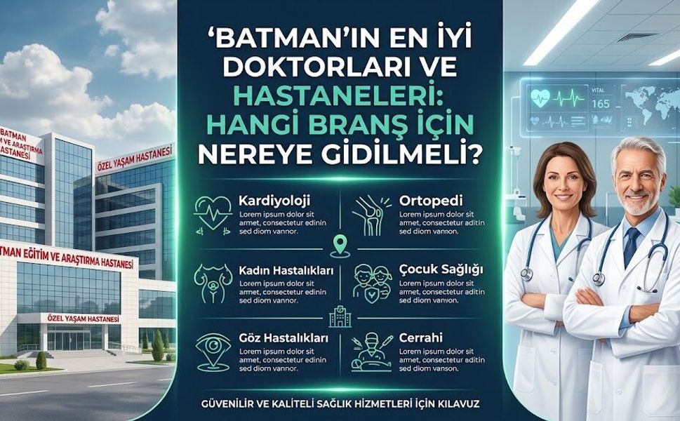 Batman’ın En İyi Doktorları ve Hastaneleri: Hangi Branş İçin Nereye Gidilmeli?