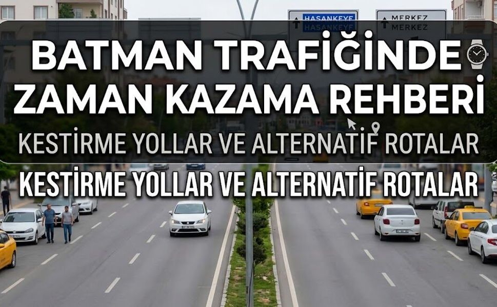 Batman Trafiğinde Zaman Kazanma Rehberi: Kestirme Yollar ve Alternatif Rotalar