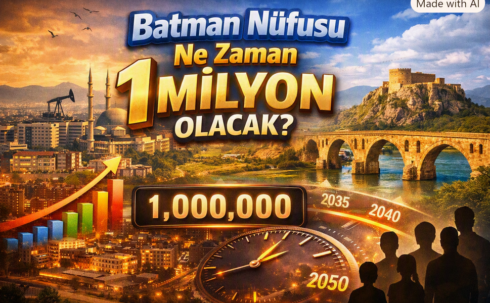 Batman Nüfusu Ne Zaman 1 Milyon Olacak? Gelecek Projeksiyonları ve Kentin Büyüme Analizi