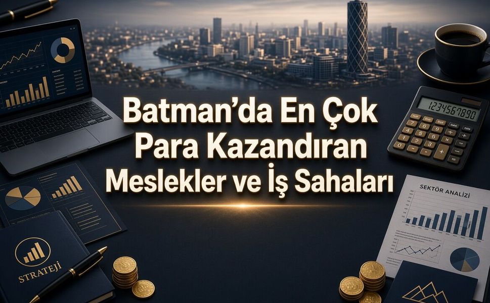 Batman'da En Çok Para Kazandıran Meslekler ve İş Sahaları