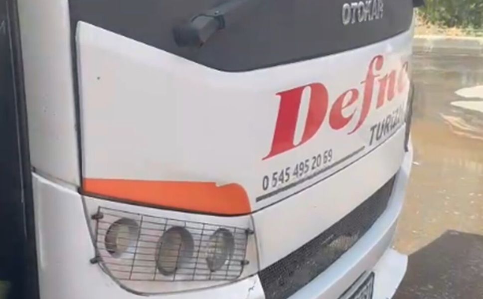 Batman'da otobüsün motorunda yangın çıktı
