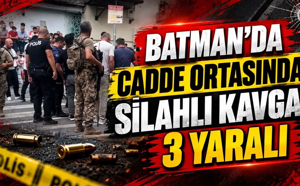 Batman’da Cadde Ortasında Silahlı Kavga! 3 Yaralı