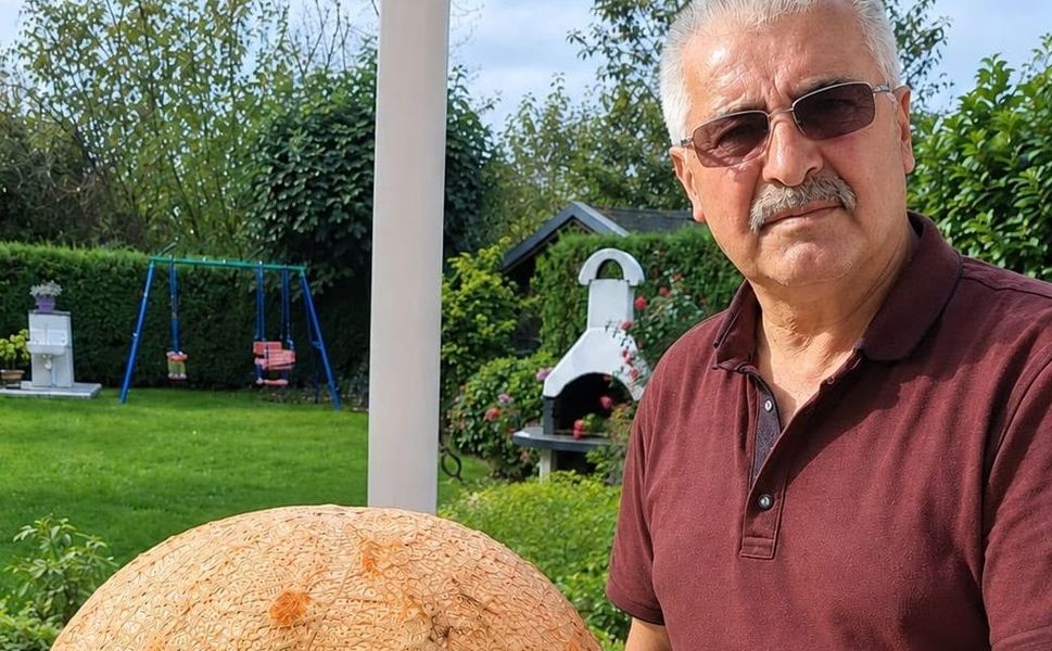 Almanya’da Batmanlı Necat Dinç’ten 35,4 Kiloluk Dev Kabak!