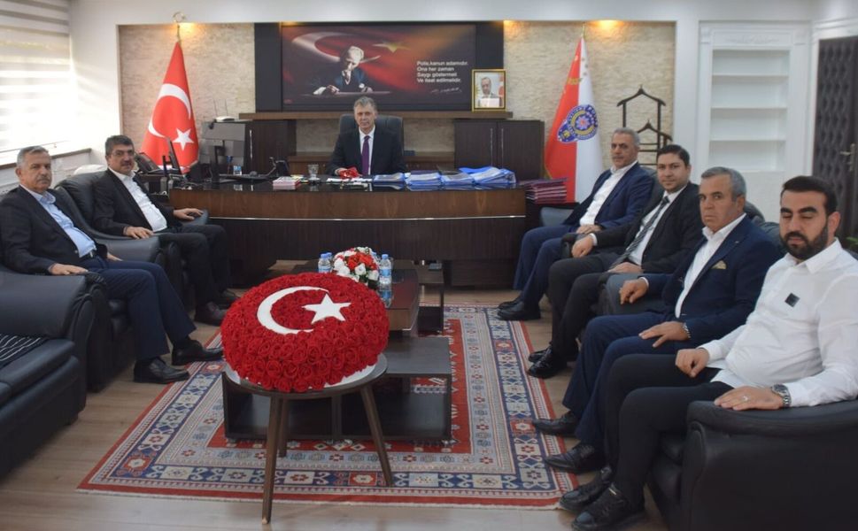 Ak Parti heyetinden Batman İl Emniyet Müdürü Yusuf Fatih Atay’a Ziyaret