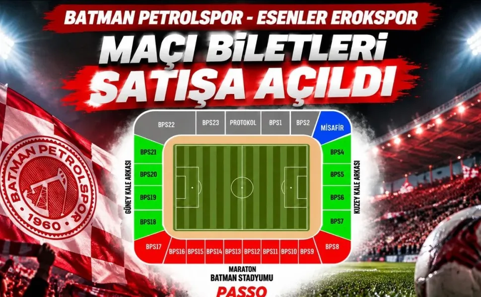 Batman Petrolspor Maçı Ne Zaman? Erokspor Bilet Fiyatları Kaç TL? Passo Kart Sınırı Nedir?