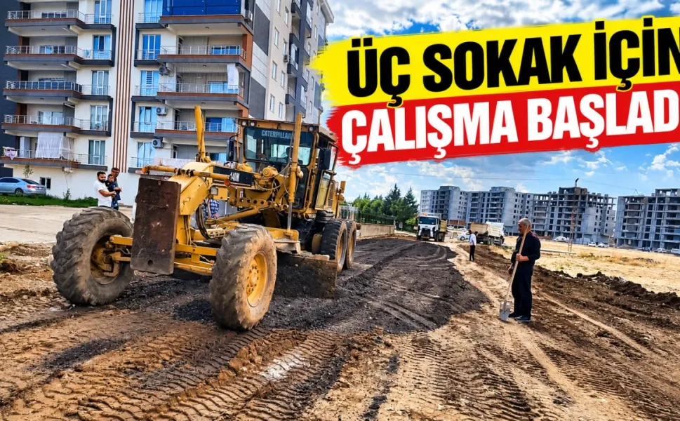 BATMAN’DA ÇAMUR İÇİNDEKİ ÜÇ SOKAK İÇİN BELEDİYE HAREKETE GEÇTİ