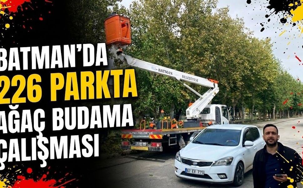 Batman’da 226 Parkta Ağaç Budama Çalışması