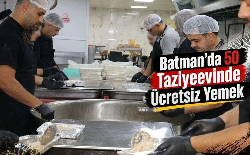 Batman’da 50 Taziyeevinde Ücretsiz Yemek