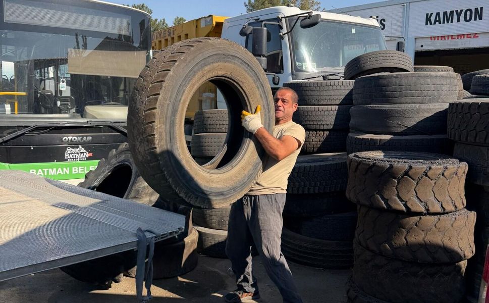 Batman’da 9 Ayda 758 Ton Atık Lastik Toplandı