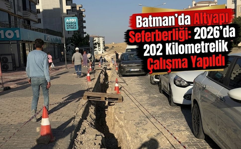 Batman’da Altyapı Seferberliği: 2026’da 202 Kilometrelik Çalışma Yapıldı