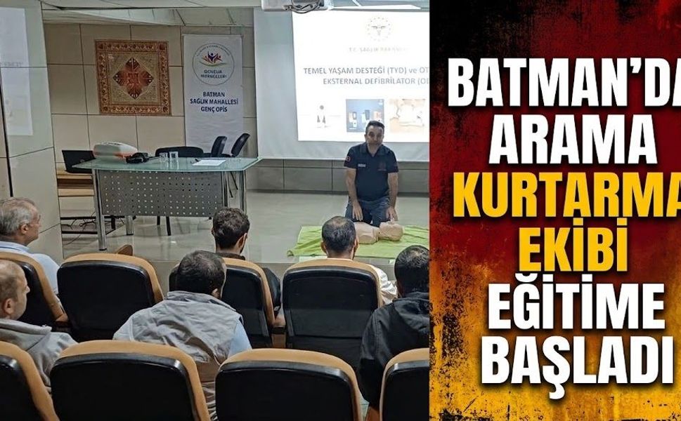 Batman’da Arama Kurtarma Ekibi Eğitime Başladı