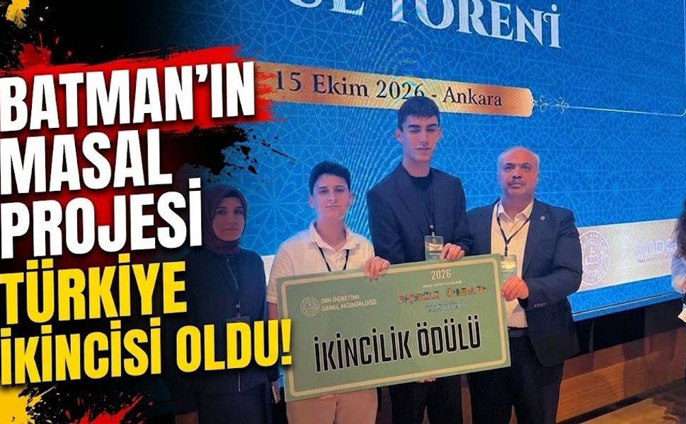 Batman’ın Masal Projesi Türkiye İkincisi Oldu!