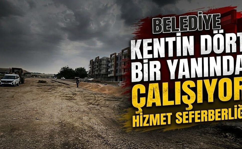 Belediye Kentin Dört Bir Yanında Çalışıyor