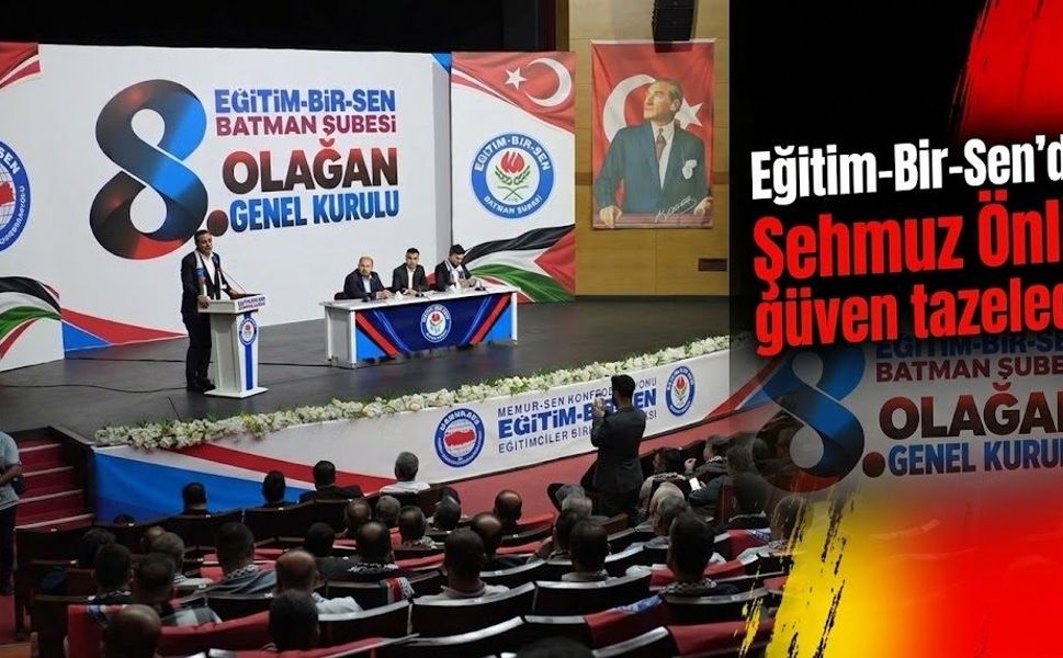 Eğitim-Bir-Sen’de Şehmuz Önlü güven tazeledi