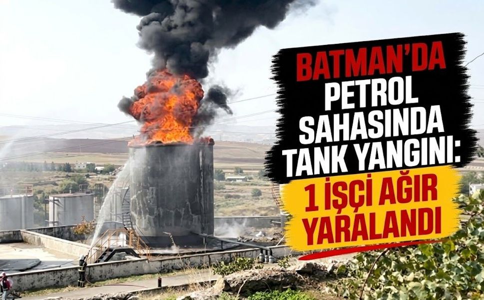 Mağrip Petrol Sahası’nda Yangın! Bir İşçi Ağır Yaralandı