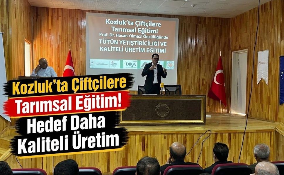 Kozluk’ta Çiftçilere Tarımsal Eğitim! Hedef Daha Kaliteli Üretim