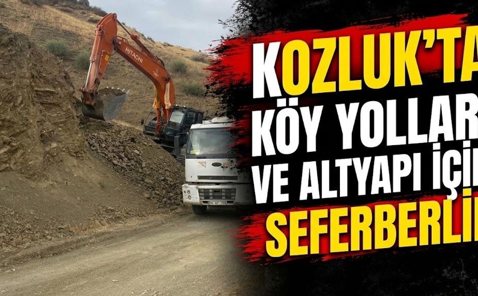 Kozluk’ta Köy Yolları ve Altyapı İçin Seferberlik