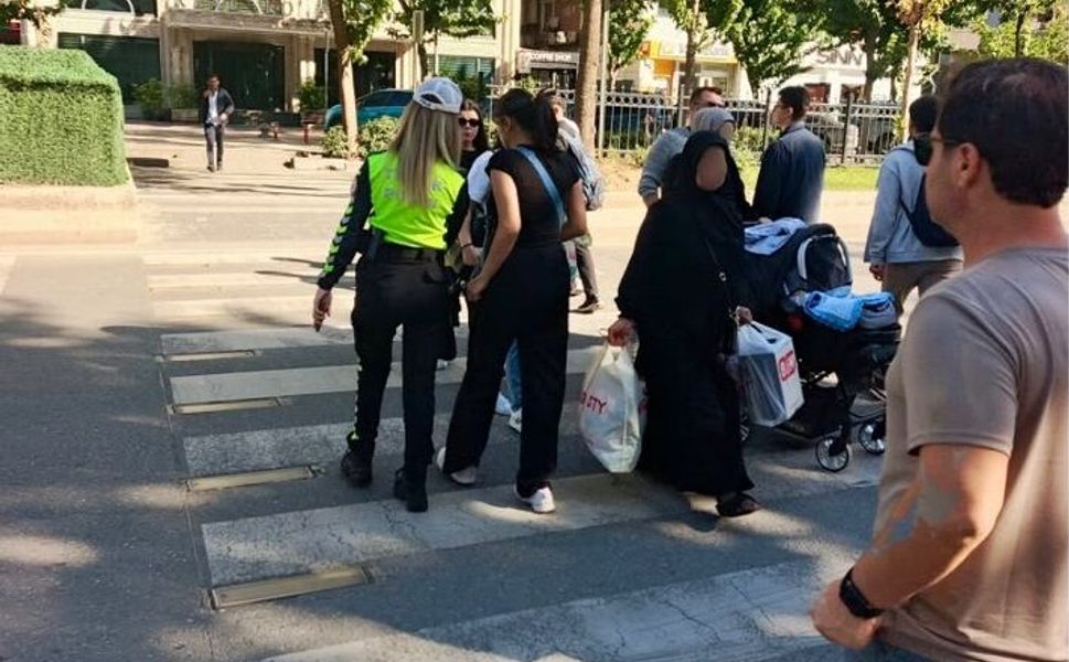 Trafik güvenliği için sahaya inildi: 62 kişi bilgilendirildi