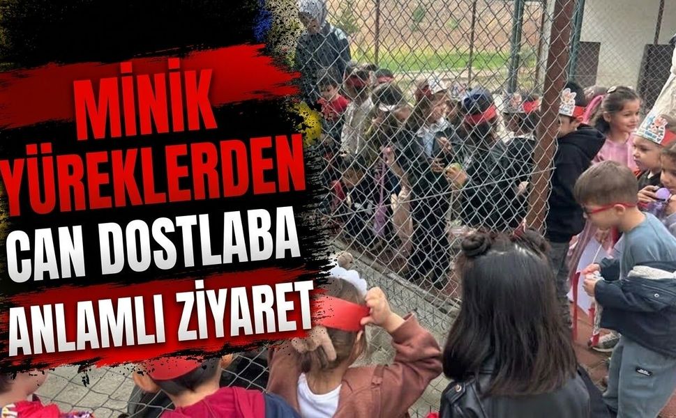 Minik Yüreklerden Can Dostlara Anlamlı Ziyaret
